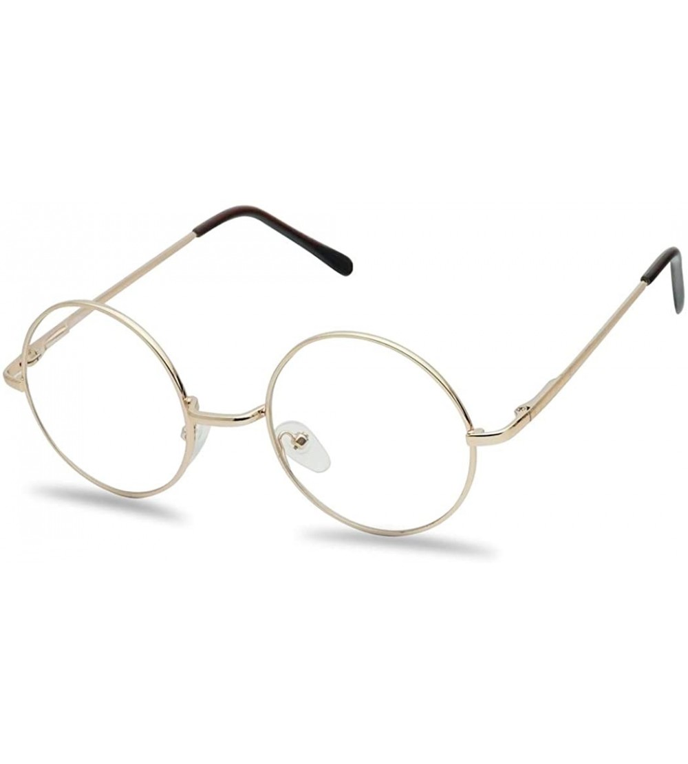 Wrap Original Glasses Novelty Cosplay - Gold Frame - Clear - CP197CGYS5W $20.60