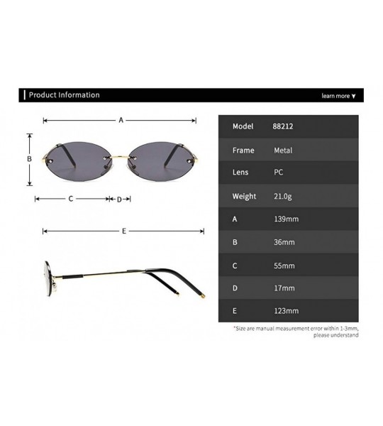 Oval 2020 fashion retro oval sunglasses trend narrow small unisex brand designer punk sunglasses 88212 - Brown - CQ190DLR2I9 ...