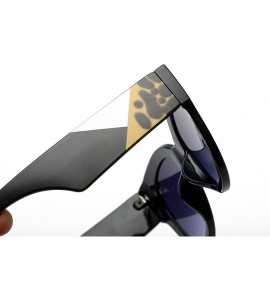 Goggle Sunglasses Retro Oval Polarized Goggles Glasses Eyewear - Black - CO18QRTQQMX $18.62