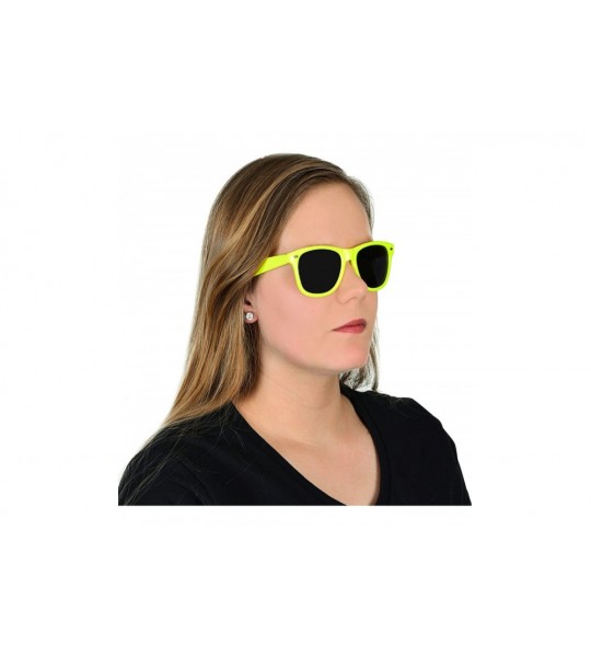 Goggle Polarized Sunglasses Vintage Retro Designer Unisex Sun Glasses UV400 - Glossy Black Frame - CM18H9OWCQZ $20.12