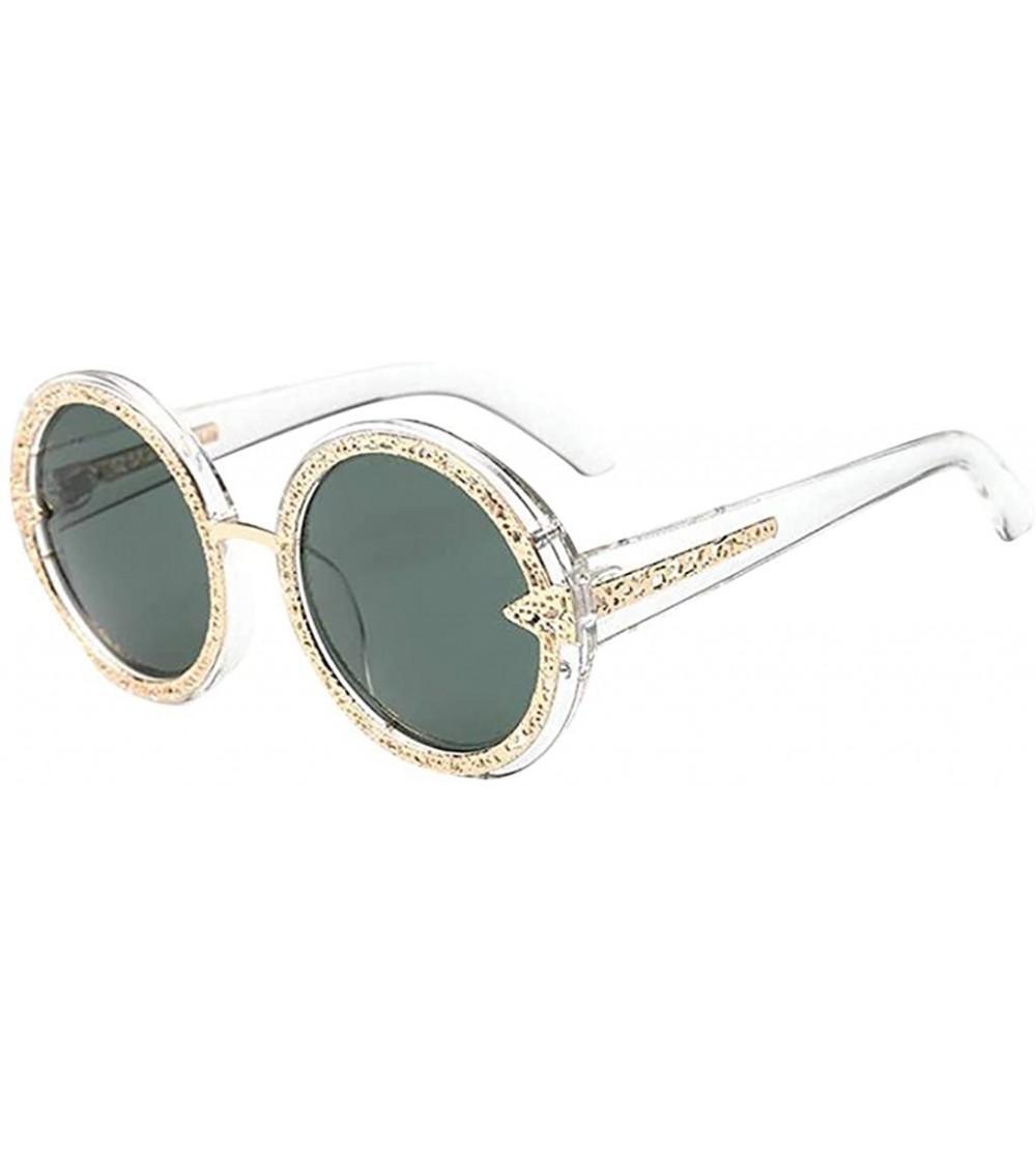 Oversized Round Polarized Sunglasses for Men Women- SFE Fashion Sports Polarized Sunglasses UV Protection Sunglasses - D - C9...