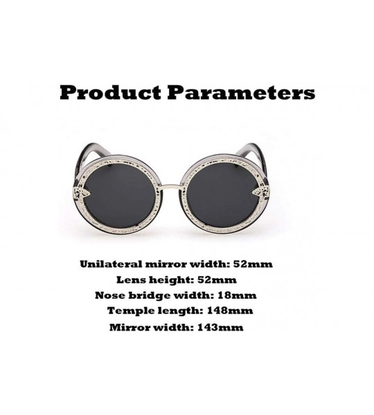 Oversized Round Polarized Sunglasses for Men Women- SFE Fashion Sports Polarized Sunglasses UV Protection Sunglasses - D - C9...