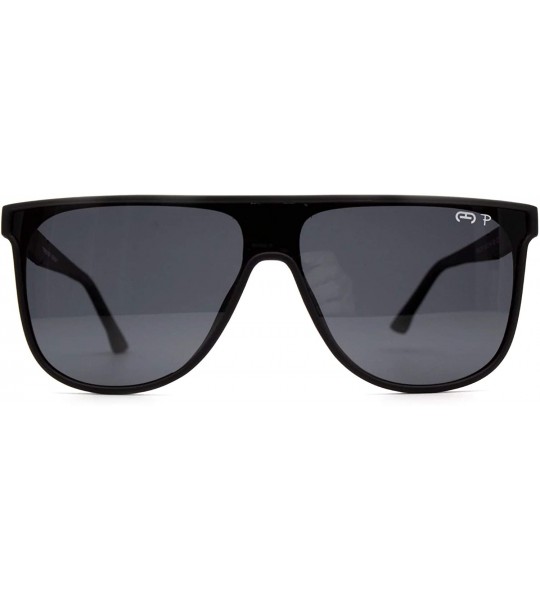 Square p689 Square Style Polarized - for Womens-Mens 100% UV PROTECTION - Black-black - C1192TCG9I2 $44.22