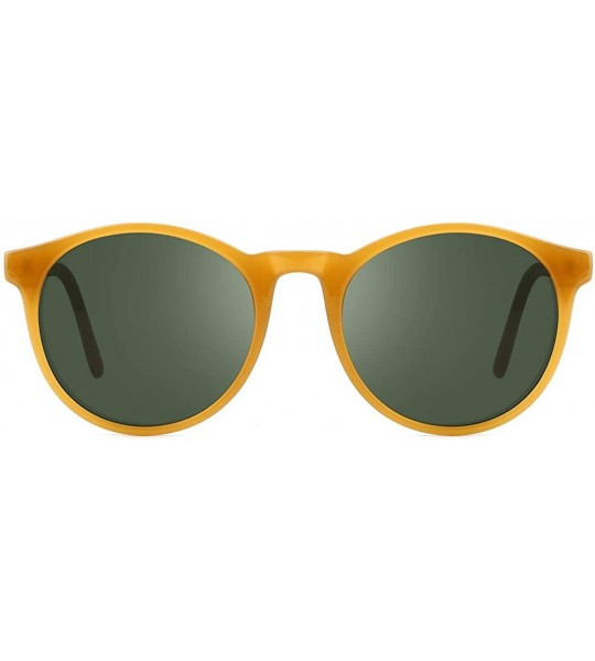 Cat Eye Classic Polarized Sunglasses for Women Cat Eye Design UV400 Protection Plastic Frame - Orange3 - CW18UAICR2Y $24.21