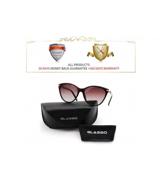 Round Polarized Retro Cateye Round Sunglasses for Women 100% UV400 Protection Fashion Driving Outdoor Eyewear - C818W49QN8Z $...