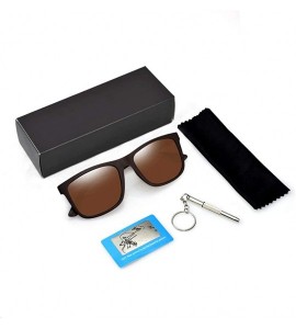 Wrap Polarized Sunglasses for Men TR90 Unbreakable Mens Sunglasses Driving Sun Glasses For Men/Women - C918G3T2UCA $24.91