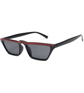 Square retro square sunglasses personality small frame glasses - C3 - C618CYG6OWY $41.56