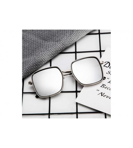 Aviator Sport Sunglasses New Retro Classic Trendy Stylish Glasses for Men Women - Silver - C018UIGT2Z3 $18.88