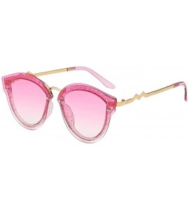 Round Polarized Sunglasses for Women Vintage Retro Round Mirrored Lens - C61943HWS0L $18.25