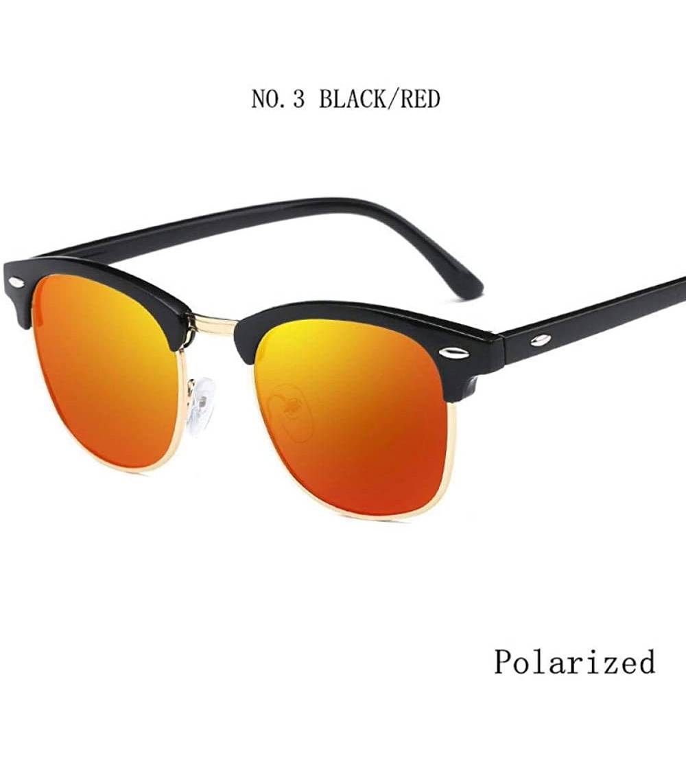 Semi-rimless 2019 New Fashion Semi Rimless Polarized Sunglasses Men Women Brand Designer A2 - C3 - C718Y3N7URD $17.04