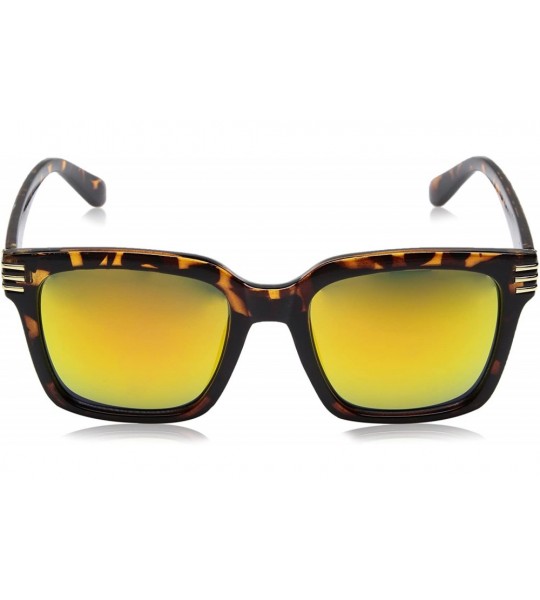 Rectangular Crux Rectangular Sunglasses - Tort/Mirror - CQ17YZ6C2Y7 $25.66