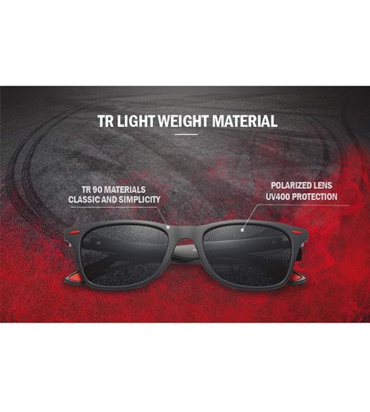 Sport Classic 100% UV400 Protection HD Polarized Lens Sunglasses for Men Women 2 Pack CS-F4195 - Matte Grey+brown - CA18ZLHRX...