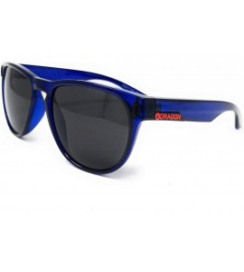 Round Marquis Floatable Sunglasses - Deep Navy/Grey - CT128AKCL8B $100.97
