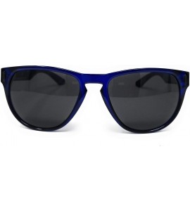 Round Marquis Floatable Sunglasses - Deep Navy/Grey - CT128AKCL8B $100.97