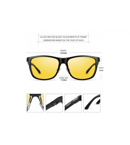 Goggle Night Time Driving Glasses Anti Glare Polarized Night Vision Sunglasses - Color G - C118ASGNUKY $43.38