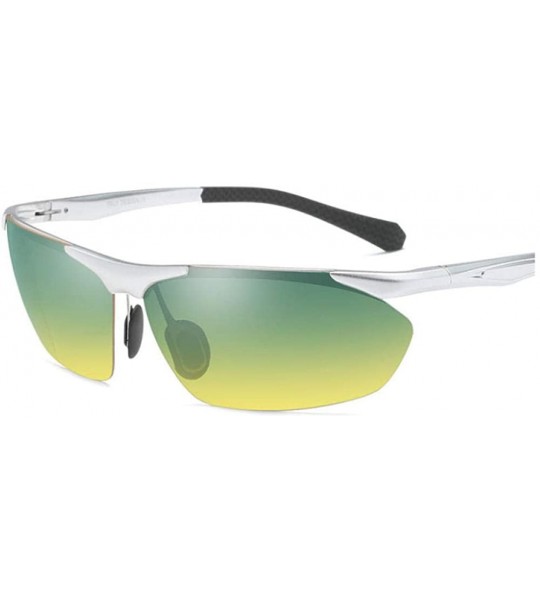 Sport Polarized Sunglasses Aluminum Magnesium Alloy Frame Day and Night Riding Sports Driving Sunglasses - CV18WWOH0KM $77.56