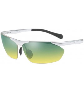 Sport Polarized Sunglasses Aluminum Magnesium Alloy Frame Day and Night Riding Sports Driving Sunglasses - CV18WWOH0KM $77.56