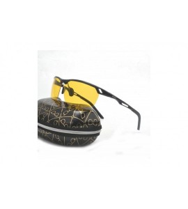 Goggle Fashion Glasses dual use Polarized Sunglasses - Black Frame Night Vision - CD18QWO92UD $22.33