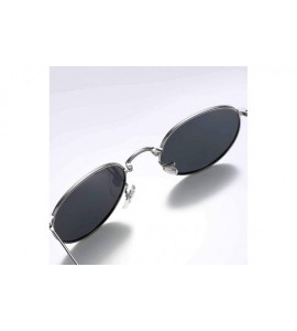Oversized Unisex Polarized Folding Rimless Sunglasses UV400 Lens Glasses - Gray - C719033TLIR $38.15