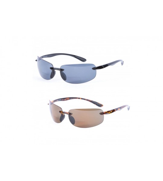 Rectangular Lovin Sport Polarized Bifocal Sunglasses - Polarized - Black/Tortoise - C81236AIYM7 $84.53