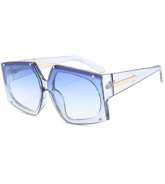 Aviator Clear Lenses Double Beam Unique Oculos De Sol Gafas C6 White - C5 Pink - CN18YR28XYW $17.66
