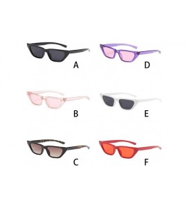 Wrap Women Fashion Cat Eye Classic Sunglasses Retro Unisex Casual Eyewear - C - CU18TN224XX $19.13