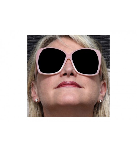 Goggle Oversized Sunglasses For Women/Men Square Butterfly Sun Glasses UV400 Protection - CS18W0L6KZX $20.75