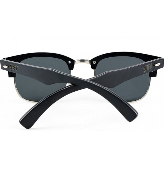 Rimless Wood Rimless Sunglasses - Handmade Wooden Frame- UV 400 Polarized Lens- Includes Case and Microfiber Cloth - CQ18W60E...