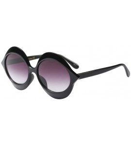 Square Vintage Irregular Sunglasses Big Frame Sunglasses Fashion Retro Eyewear (A) - A - C518OTG4C74 $20.16