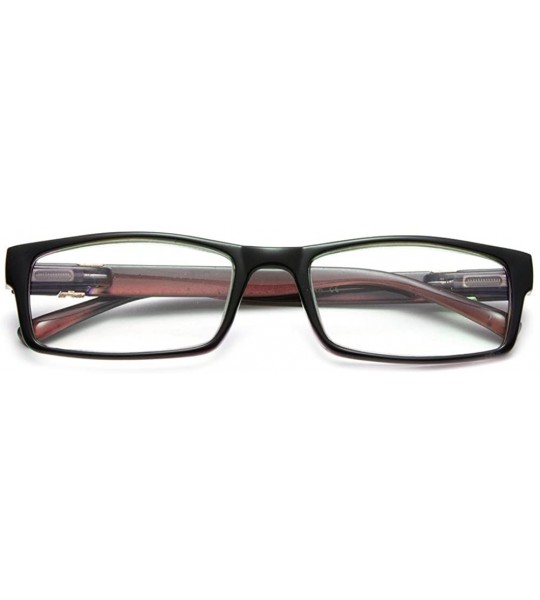 Square Newbee Fashion-"Zena" Slim Frame Spring Temple Light Weight Reading Glasses - Brown - C5127DQ43WV $17.89