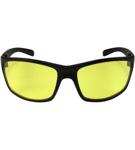 Sport Plastic Night Driving Glasses 570010-ND - Matte Black - CC1235XA7S9 $21.59