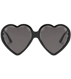 Aviator Women Man Fashion Vintage Heart Shape Big Frame Sunglasses Unisex Radiation Protection Retro Eyewear - F - CY18SMGCAD...