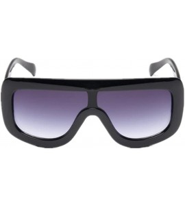 Goggle Women Vintage Unique UV400 Sunglasses Large Frame Sun Glasses Eyewear - Black Grey - CL182IAQ5A8 $17.79