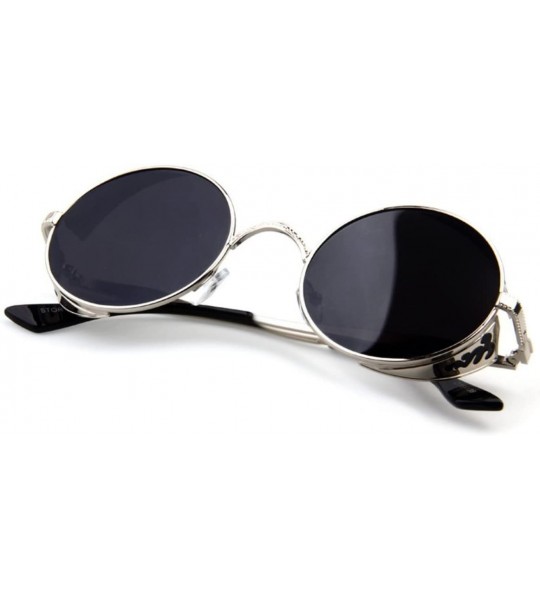 Goggle TELAM Men and women fashion retro round sunglasses - retro sunglasses - CM11JYBOWJN $30.38