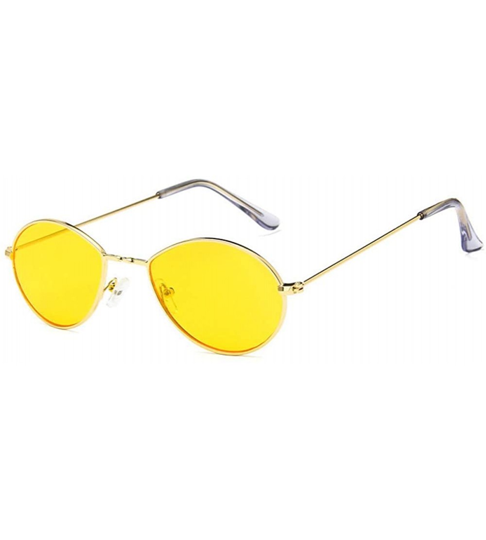 Oversized Sunglasses Water Drop Shaped Cat Eye Sunglasses Women Men Red Yellow Lens Glasses Cute - C3 - C018TUX2CH9 $43.87