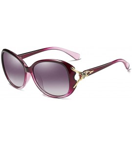 Rimless Women Cat Eye Sunglasses-Polarized Shade Glasses-Vintage Fox Decor Metal Frame - B - CO1905Z7RGC $61.45