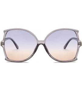 Oversized Oversize Butterfly Sunglasses Women Big Fishtail Frame Sun Glasses Men 2020 Retro Eyewear for Female UV400 - CB199Q...