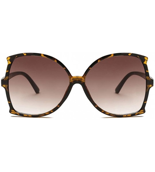 Sport women fashion Simple sunglasses Retro glasses Men and women Sunglasses - Leopard Print - CE18LL004QX $18.55