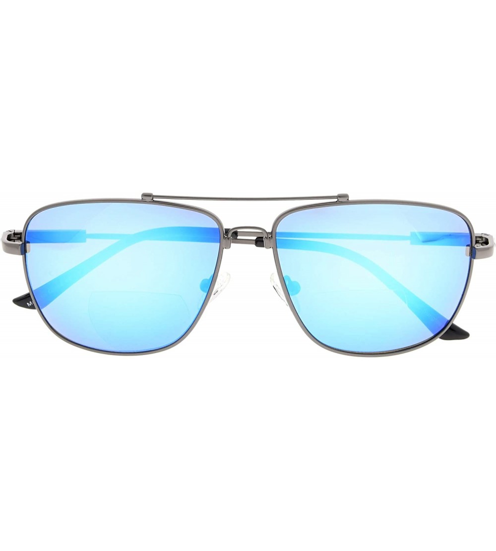 Wayfarer Memory Titanium Bifocal Sunglasses Black Metal Frame Flexible Reading Sunglasses +1.0 Many Colors Available - C318MC...