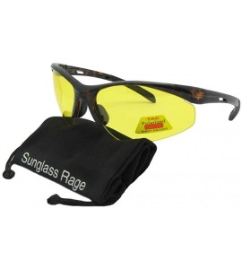 Rimless Half Rim Yellow Lens Sunglasses PSR31 - Tortoise Frame-polarized Yellow Lenses - CB180DRS7L2 $29.61