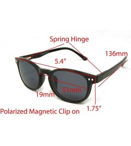 Wayfarer Clear Bifocal - Polarized Magnetic Clip on - Polarized Sunglasses New Arrived - CH18LM5NECA $51.76