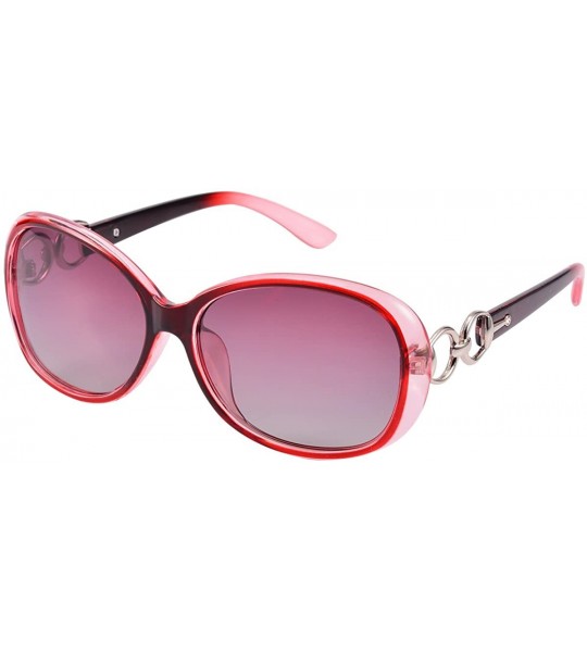 Oval Vintage Small Oval Steampunk Sunglasses Metal Frame UV400 Lens Gothic Style Shades - Red - C818HCNTYL3 $17.11