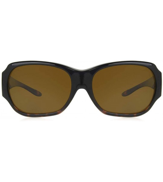 Square Women's Solar Shield-Jasmine Square Fits Over Sunglasses - Tortoise - CL12NH9M9ML $36.62