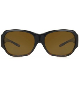Square Women's Solar Shield-Jasmine Square Fits Over Sunglasses - Tortoise - CL12NH9M9ML $36.62