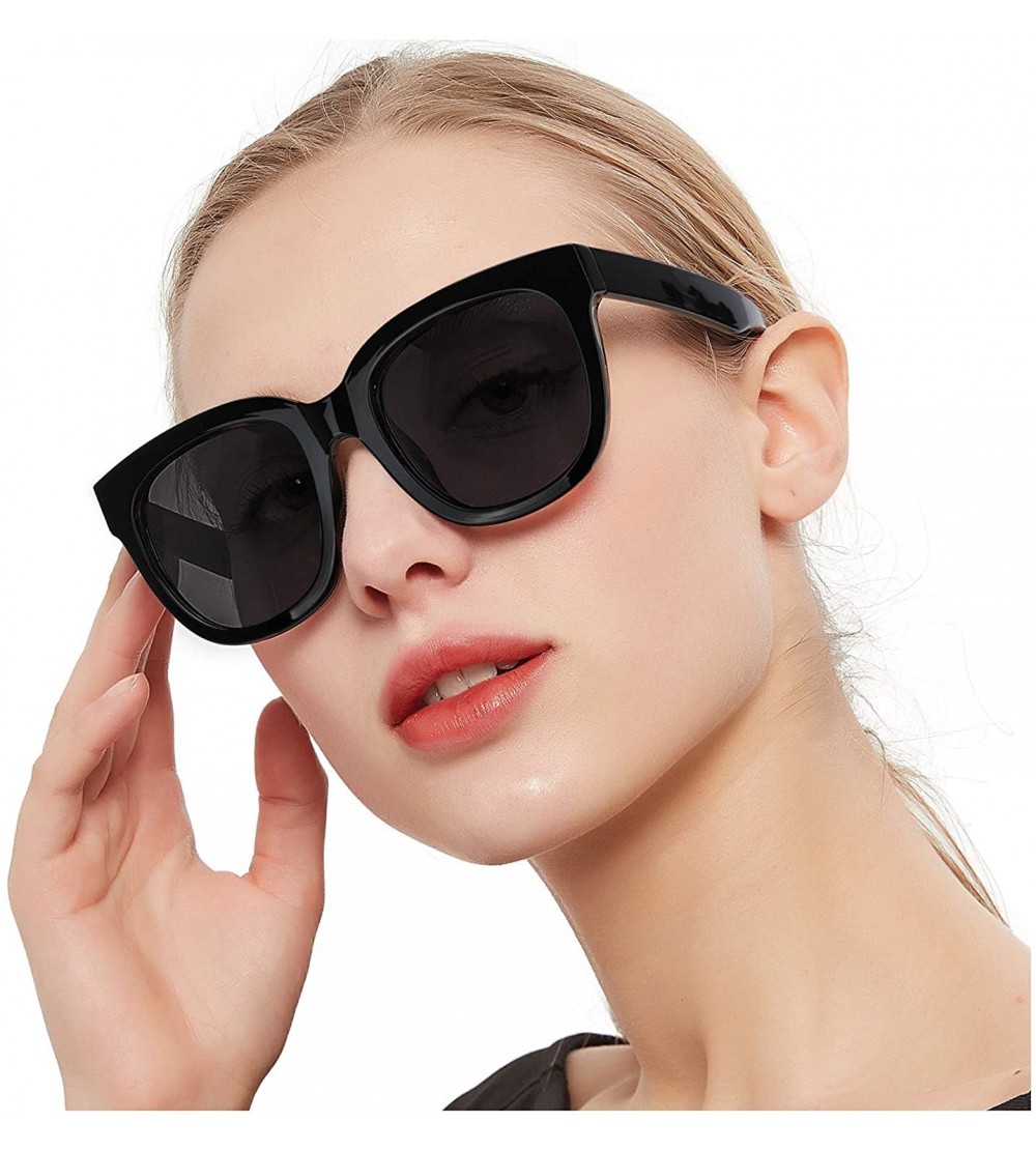 Cat Eye Womens Sunglasses Polarized-Mirrored Sunglasses for Women with UV400 Protection for Outdoor - C218Y6WZ4UG $34.91