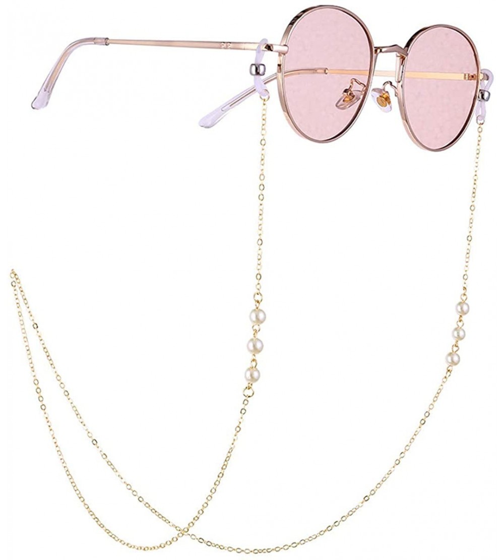 Aviator Eyeglass Glasses Strap Sunglasses Chain Beaded Cord Holder Neck Chain UV 400 Protection Sunglasses - A - C9190745YIH ...