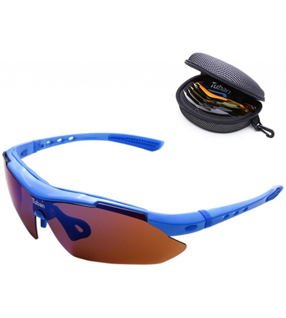 Sport Riding Glasses Polarized Myopia Outdoor Glasses Men/Women Mountain Bike Sports Equipment - Bright Blue - CV18ERM4DUY $5...