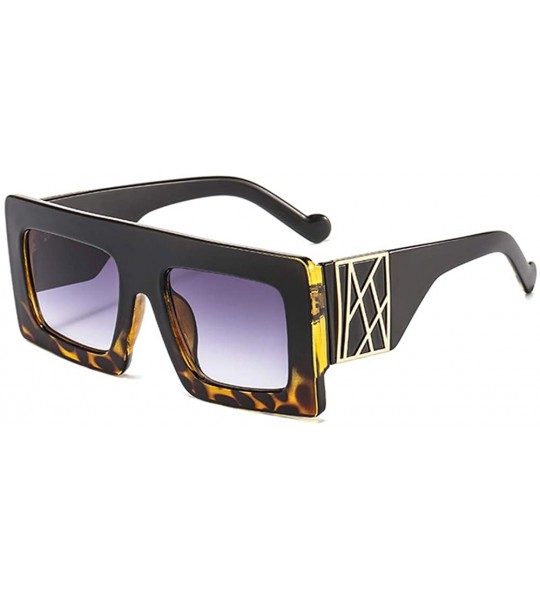 Square Oversized Sunglasses for Men Luxury Retro Square mens Sun Glasses Women - C01965CSEGS $19.78