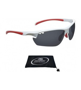 Rimless Polarized Sport Sunglasses Adjustable Nose Piece Fishing Cycling Golf - White Smoke - C2193KQHDL5 $34.29