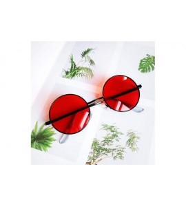 Round Fashion Vintage Sunglasses Luxury Glasses - Green - CJ198G8QWSC $34.24